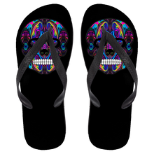 Load image into Gallery viewer, Skull 4 Flip Flops - Large