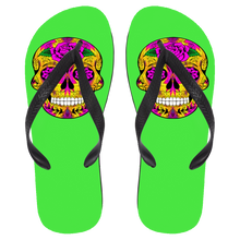 Load image into Gallery viewer, Skull 10 Flip Flops - Large