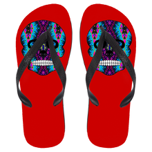 Load image into Gallery viewer, Skull 6 Flip Flops - Large