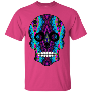 Day of The Dead Skull 4 Gildan Ultra Cotton T-Shirt