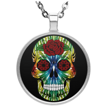 Load image into Gallery viewer, Skull 13 Circle Necklace