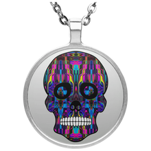 Load image into Gallery viewer, Skull 3 Circle Necklace