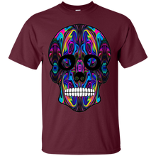 Load image into Gallery viewer, Day of The Dead Skull 6 Gildan Ultra Cotton T-Shirt