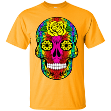 Load image into Gallery viewer, Day of The Dead Skull 11 Gildan Ultra Cotton T-Shirt