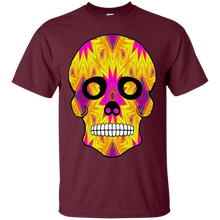 Load image into Gallery viewer, Day of The Dead Skull 7 Gildan Ultra Cotton T-Shirt