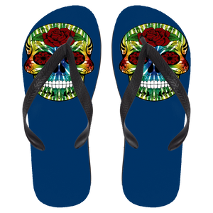 Skull 13 Flip Flops - Large