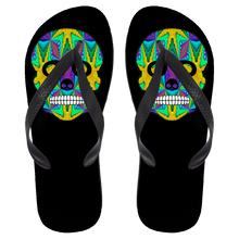 Load image into Gallery viewer, Skull 9 Flip Flops - Large