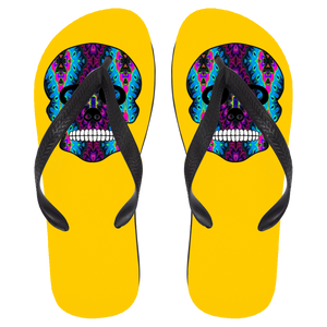 Skull 6 Flip Flops - Large