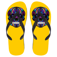 Load image into Gallery viewer, Skull 4 Flip Flops - Large