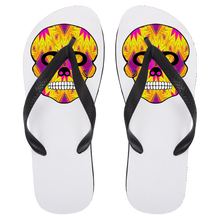 Load image into Gallery viewer, Skull 7 Flip Flops - Large