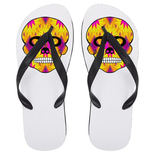 Skull 7 Flip Flops - Large