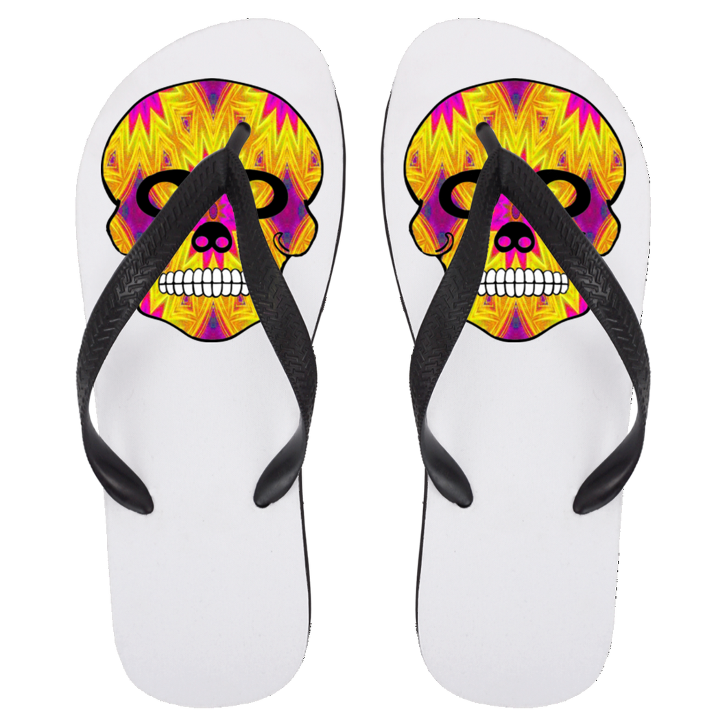 Skull 7 Flip Flops - Large