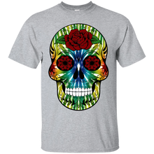 Load image into Gallery viewer, Day of The Dead Skull 13 Gildan Ultra Cotton T-Shirt