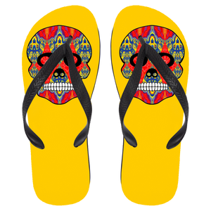 Skull 8 Flip Flops - Large