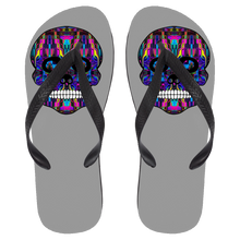 Load image into Gallery viewer, Skull 3 Flip Flops - Large