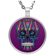 Load image into Gallery viewer, Skull 3 Circle Necklace