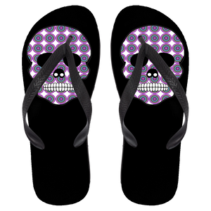 Skull 2 Flip Flops - Large