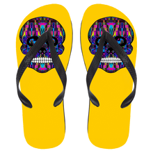 Load image into Gallery viewer, Skull 3 Flip Flops - Large