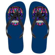 Load image into Gallery viewer, Skull 3 Flip Flops - Large