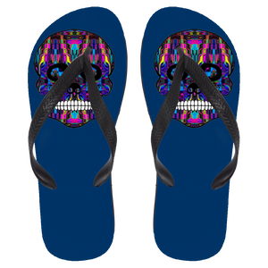 Skull 3 Flip Flops - Large