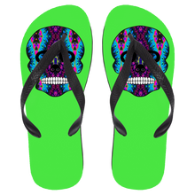 Load image into Gallery viewer, Skull 6 Flip Flops - Large