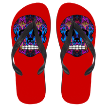 Load image into Gallery viewer, Skull 5 Flip Flops - Large