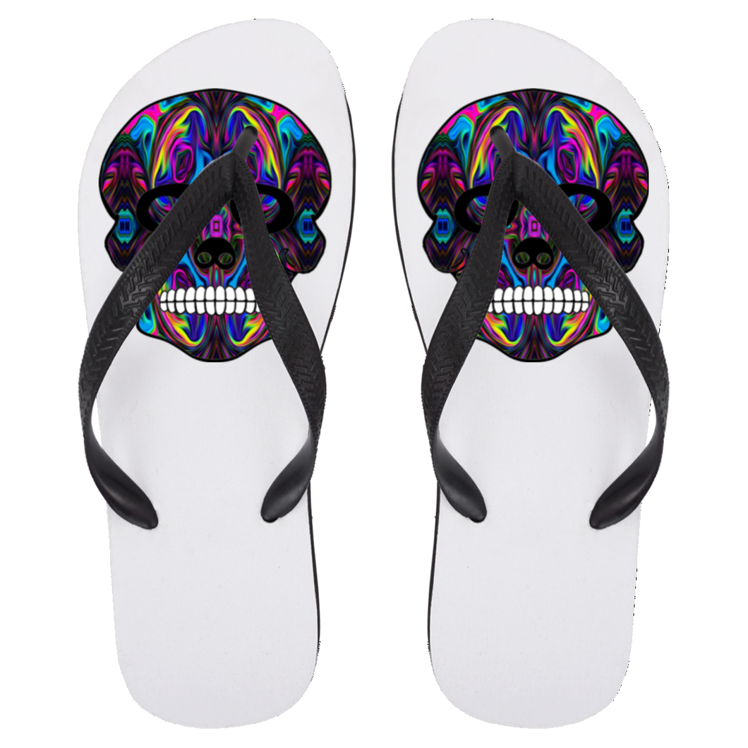 Skull 4 Flip Flops - Large