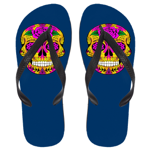 Skull 10 Flip Flops - Large