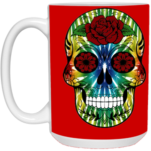 skull 13 15 oz. White Mug