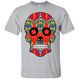 Day of The Dead Skull 8 Gildan Ultra Cotton T-Shirt