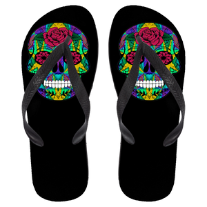 Skull 12 Flip Flops - Large