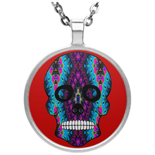 Load image into Gallery viewer, Skull 6 Circle Necklace