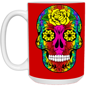 skull 11 15 oz. White Mug