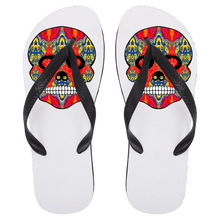 Load image into Gallery viewer, Skull 8 Flip Flops - Large