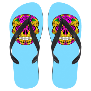 Skull 10 Flip Flops - Large