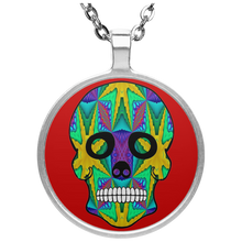 Load image into Gallery viewer, Skull 9 Circle Necklace