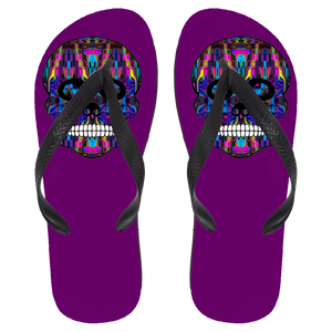 Skull 3 Flip Flops - Large