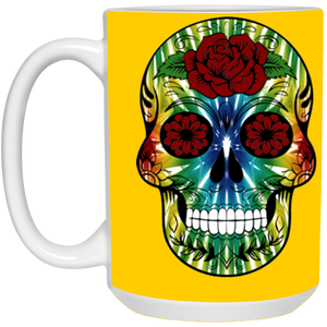 skull 13 15 oz. White Mug