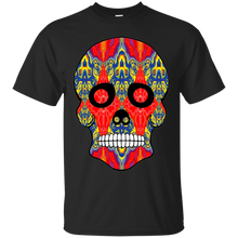 Load image into Gallery viewer, Day of The Dead Skull 8 Gildan Ultra Cotton T-Shirt