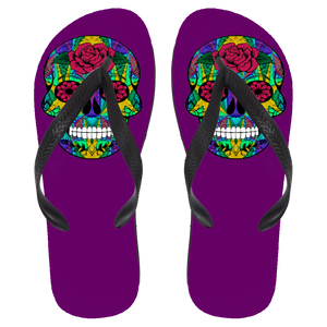 Skull 12 Flip Flops - Large