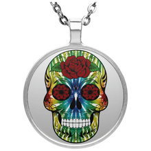 Load image into Gallery viewer, Skull 13 Circle Necklace