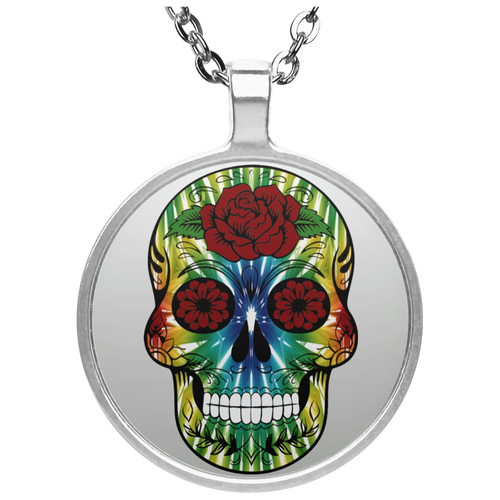 Skull 13 Circle Necklace