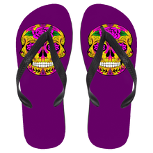 Load image into Gallery viewer, Skull 10 Flip Flops - Large