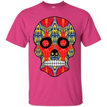 Load image into Gallery viewer, Day of The Dead Skull 8 Gildan Ultra Cotton T-Shirt