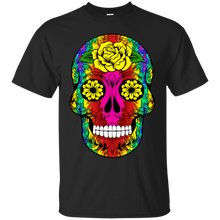 Load image into Gallery viewer, Day of The Dead Skull 11 Gildan Ultra Cotton T-Shirt