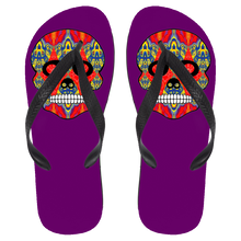 Load image into Gallery viewer, Skull 8 Flip Flops - Large