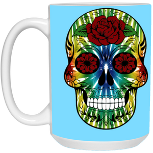 skull 13 15 oz. White Mug