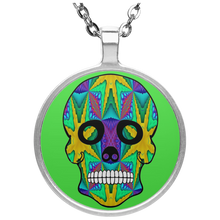 Load image into Gallery viewer, Skull 9 Circle Necklace