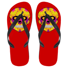 Load image into Gallery viewer, Skull 7 Flip Flops - Large