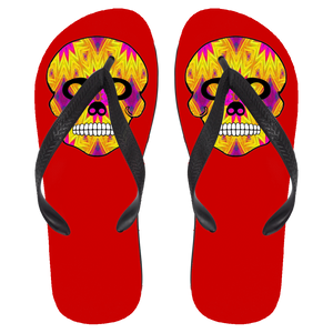 Skull 7 Flip Flops - Large